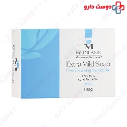 Medilann Soap Free Cleansing Syndet Bar For Oily & Acne Prone Skin 100 Mg