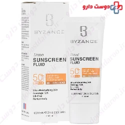 Tinted Sunscreen  Fluid SPF50 For Oily Skin BYZANCE