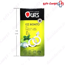Ice Mohito Delay Ribbed Dotted Contour Condom Ours